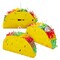 BLUE PANDA 3 Pack Mini Taco Pinatas - 6.25 x 2 x 3.6 in - Taco Decorations & Mini Pinata Favor